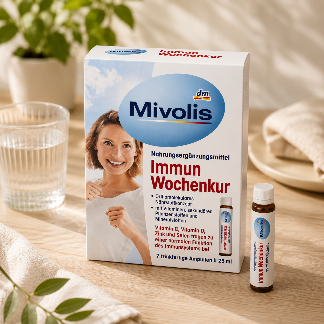 مکمل نوشیدنی تقویت سیستم ایمنی بدن میولیس-Mivolis آلمان ۷ عددی